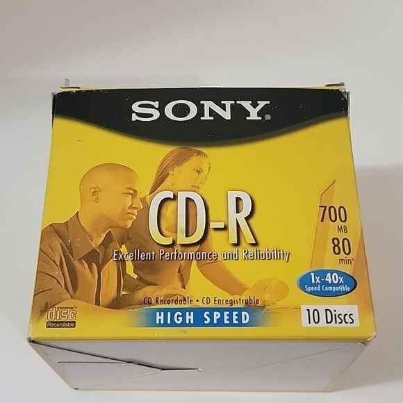 SONY CD-R Cd Recordable Disc's 10pk - Picture 1 of 4